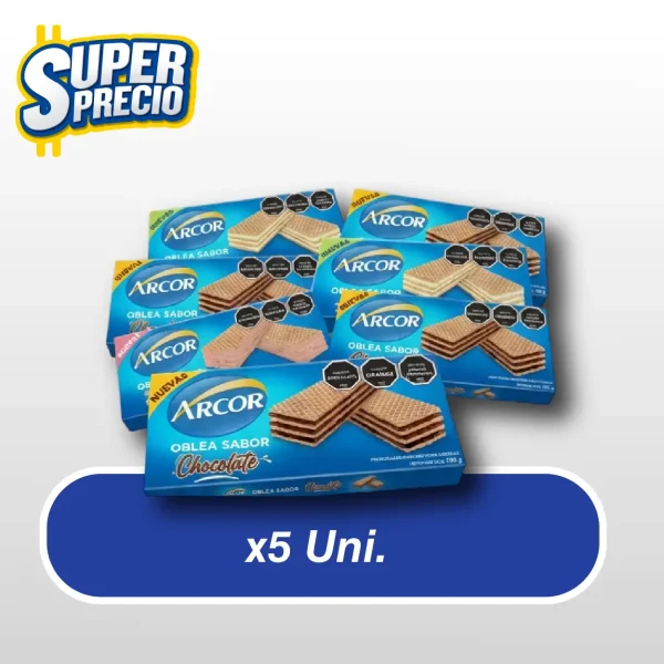 Waffle ARCOR 105G -Chocolate- x5